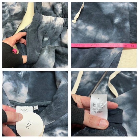 NWT NIA S smoke tie dye Gemini Romper - Picture 4 of 8